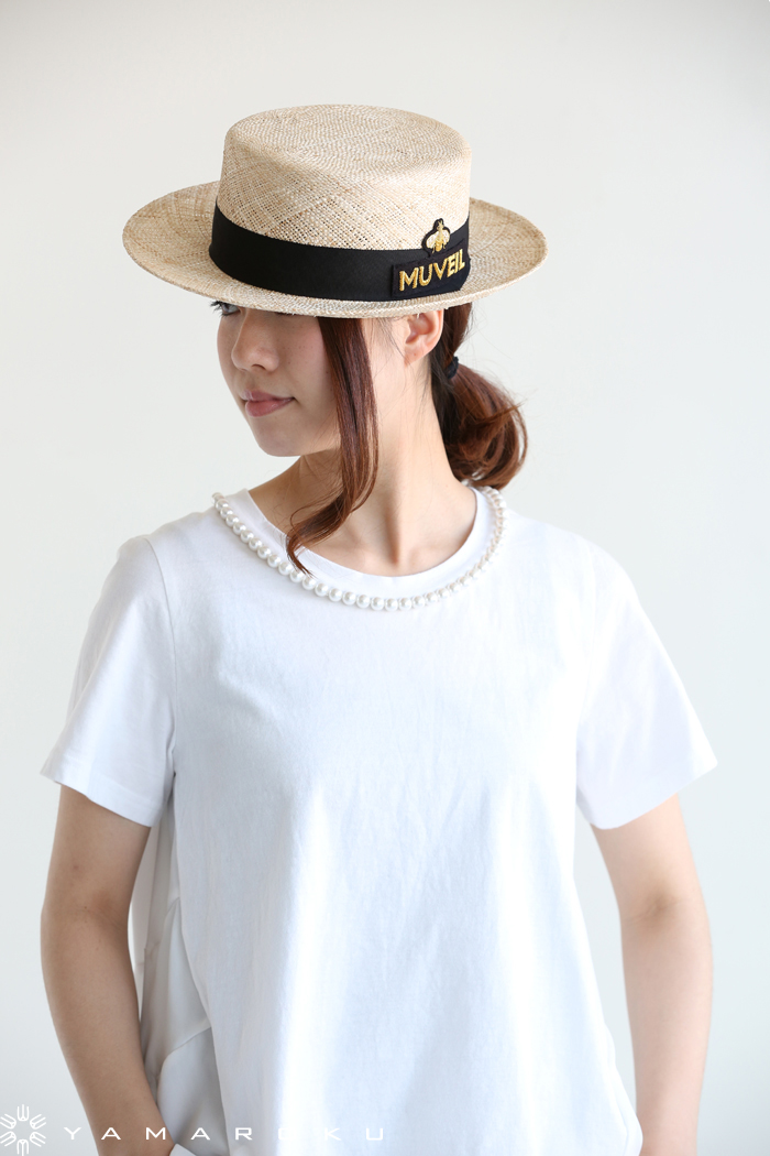 MUVEIL(ミュベール) パール刺繍Tシャツ、カンカン帽 ！！ | YAMAROKU