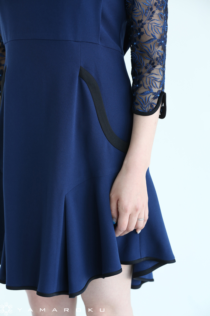 Mame Kurogouchi(マメ) Tulle Embroidered Sleeve Dress