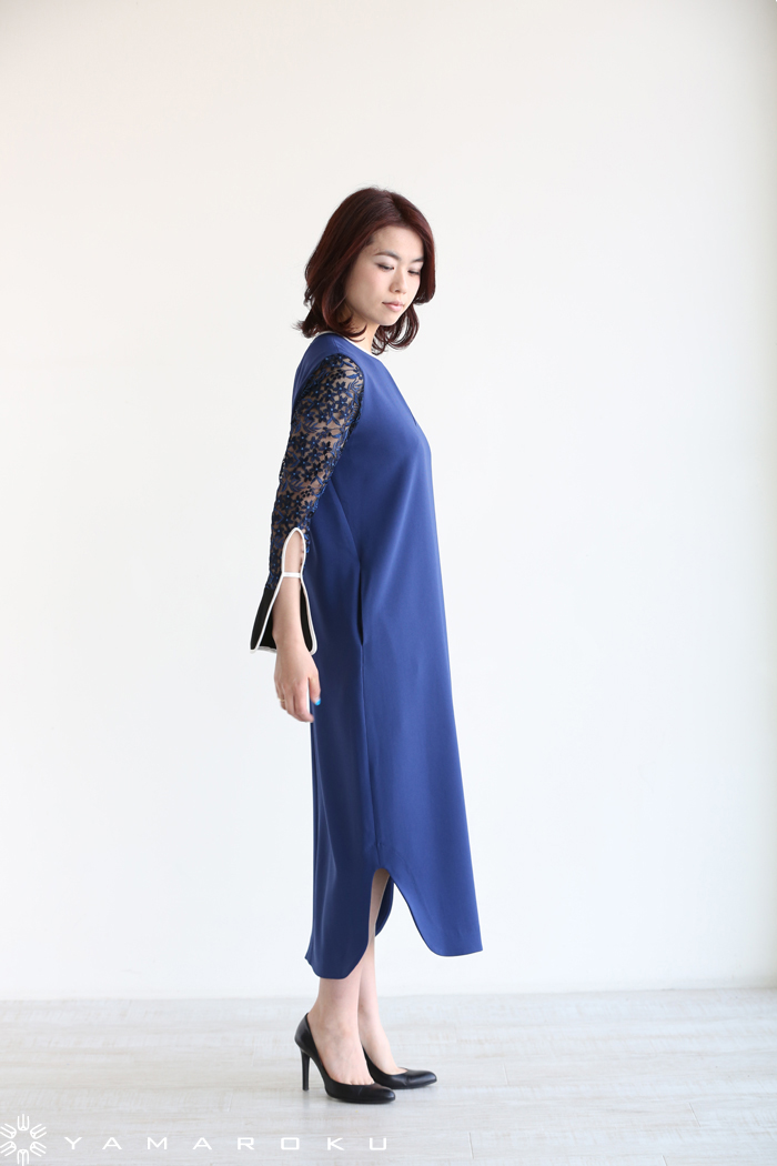 Mame Kurogouchi(マメ) Tulle Embroidered Sleeve I-Line Dress Mame Kurogouchi(マメ) Tulle Embroidered Sleeve I-Line Dress