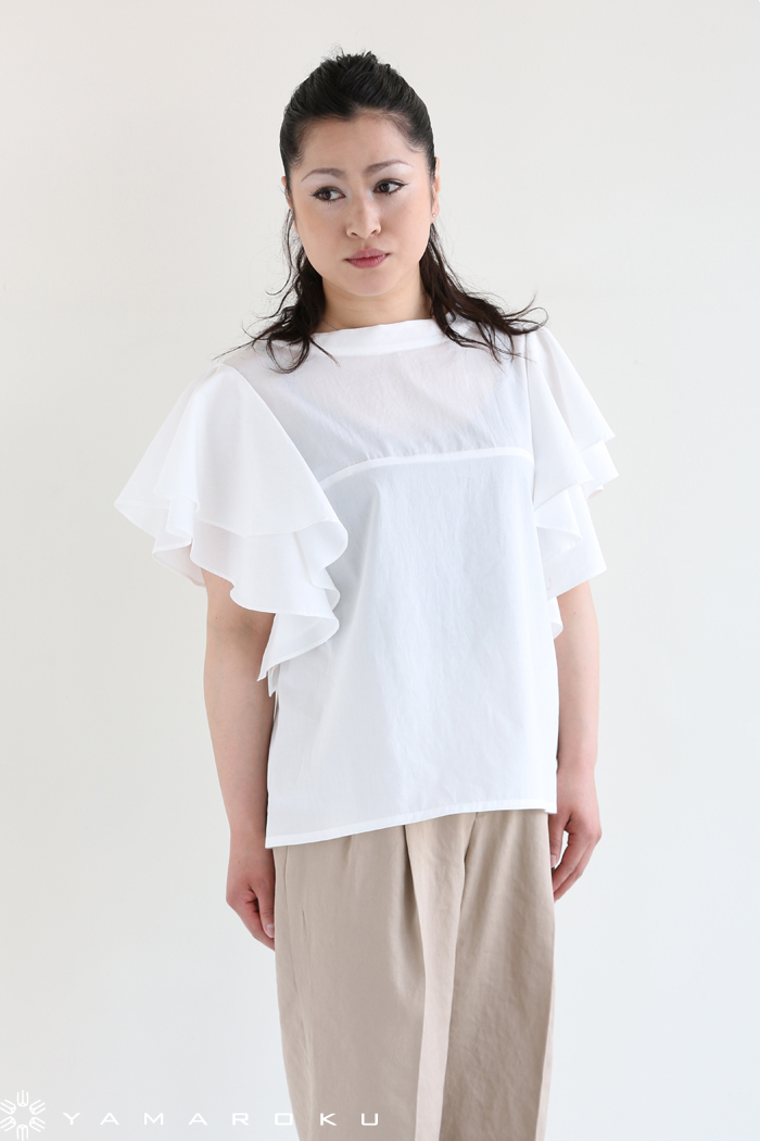 ✶タグ付き✶ GRACE CONTINENTAL ラッフルカラーブラウス セール】ラッフルトリミングブラウス（シャツ/ブラウス）｜GRACE