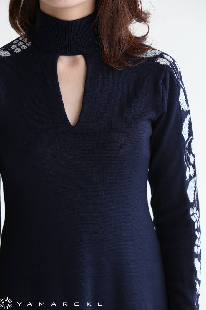 Mame Kurogouchi(マメ)Flower Motif Fine Gauge One-Piece ニット Mame Kurogouchi(マメ)Flower Motif Fine Gauge One-Piece ニット