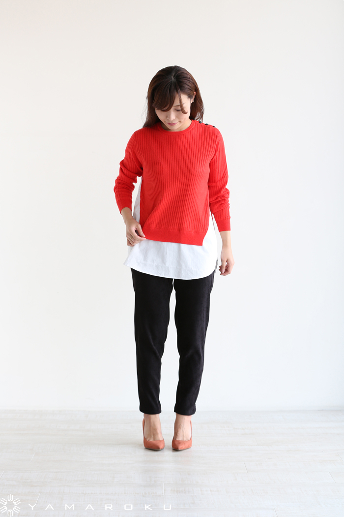 ADAWAS コンビニット ADAWAS（アダワス）ADAWAS BASIC シャツコンビセーター | YAMAROKU New