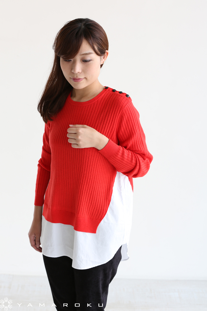 ADAWAS コンビニット ADAWAS（アダワス）ADAWAS BASIC シャツコンビセーター | YAMAROKU New