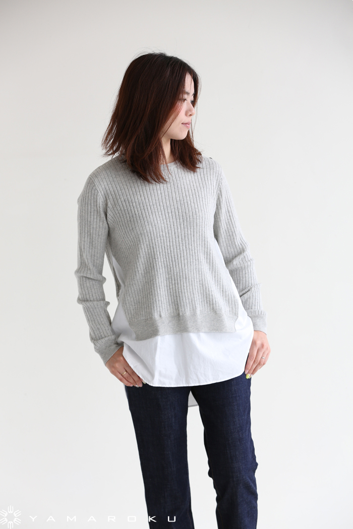 ADAWAS コンビニット ADAWAS（アダワス）ADAWAS BASIC シャツコンビセーター | YAMAROKU New