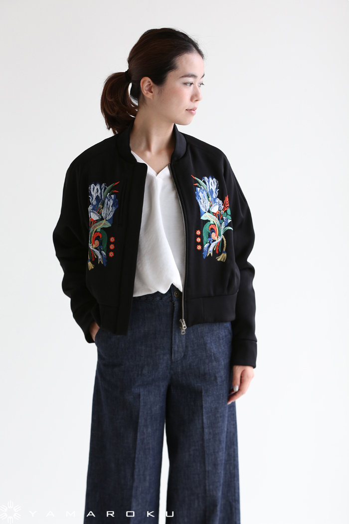 Mame Kurogouchi(マメ) Decadent Motif Embroidery Blouson 刺繍 ...