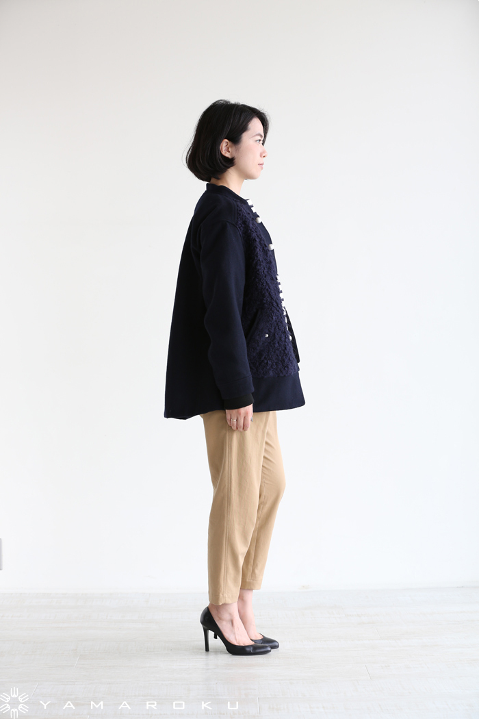 ミュベールワーク  ツイード スタジャン パールボタン フレア Mサイズ 極美品 ミュベールワーク ツイード スタジャン パールボタン フレア M