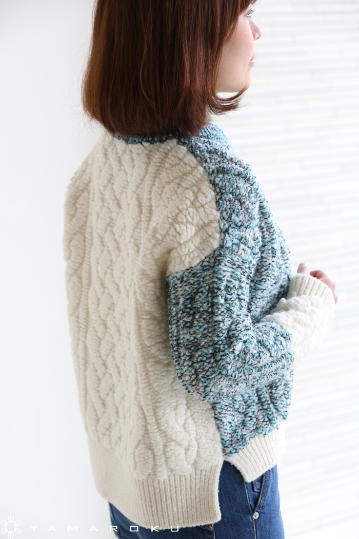 Coohem(コーヘン) PILE ALAN KNIT P/O アランニットプルオーバー