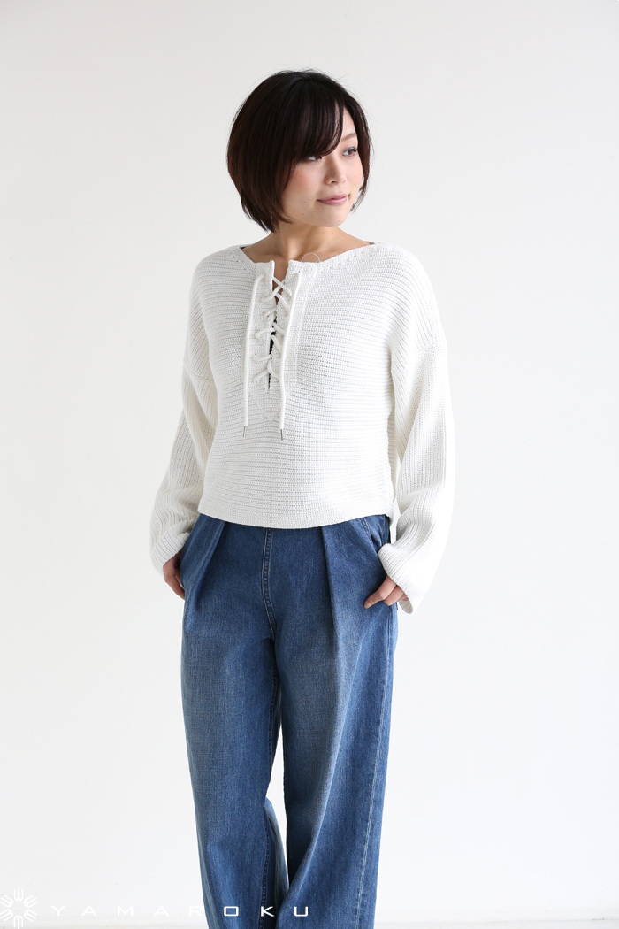 MACPHEE 癒す トップス トゥモローランド レース網トップス