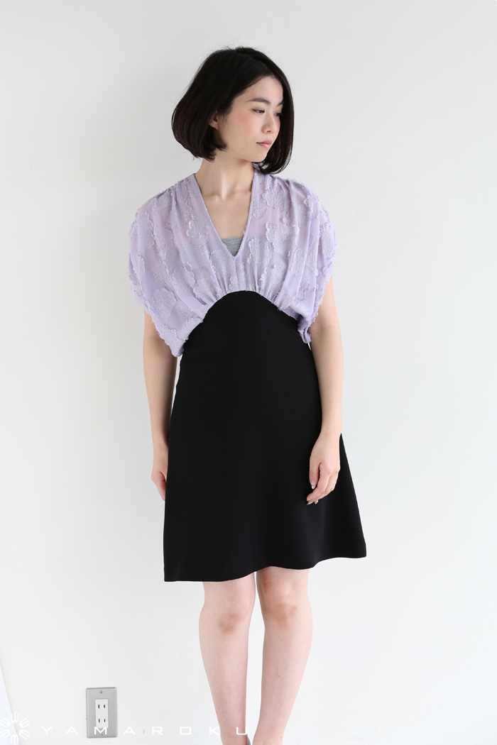 仮　メロンママ♡　　natural couture Curved Sleeve Knitted Dress