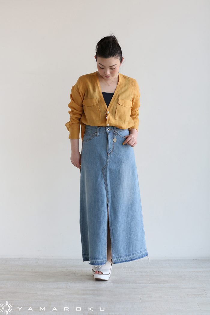 TOMORROWLAND MACPHEE(マカフィ) PIECE DYE RAMIE Vネック