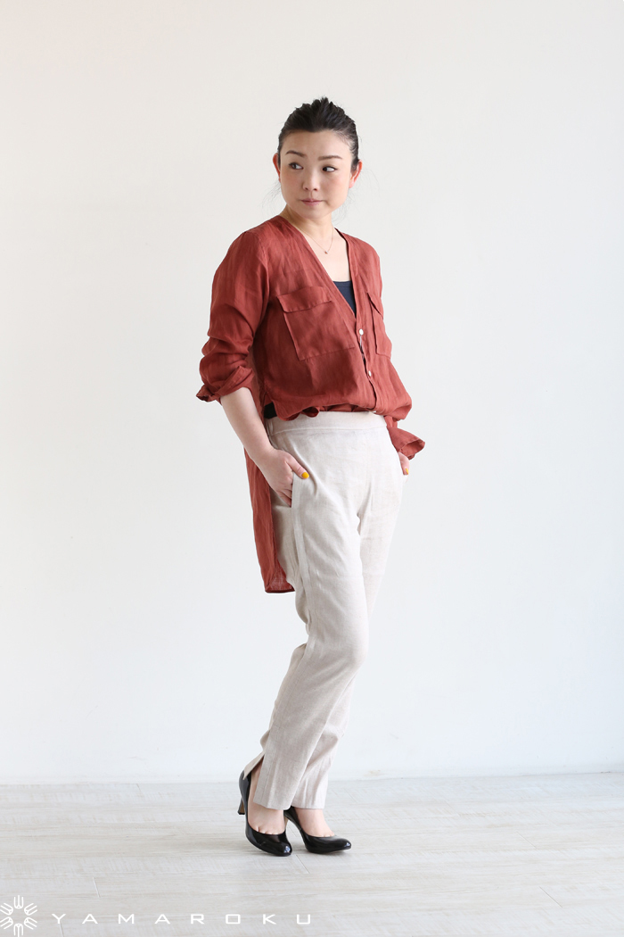 美品 マカフィ トゥモローランド リネン PIECE DYE RAMIE シャツ 美品 マカフィ トゥモローランド リネン PIECE DYE RAMIE シャツ