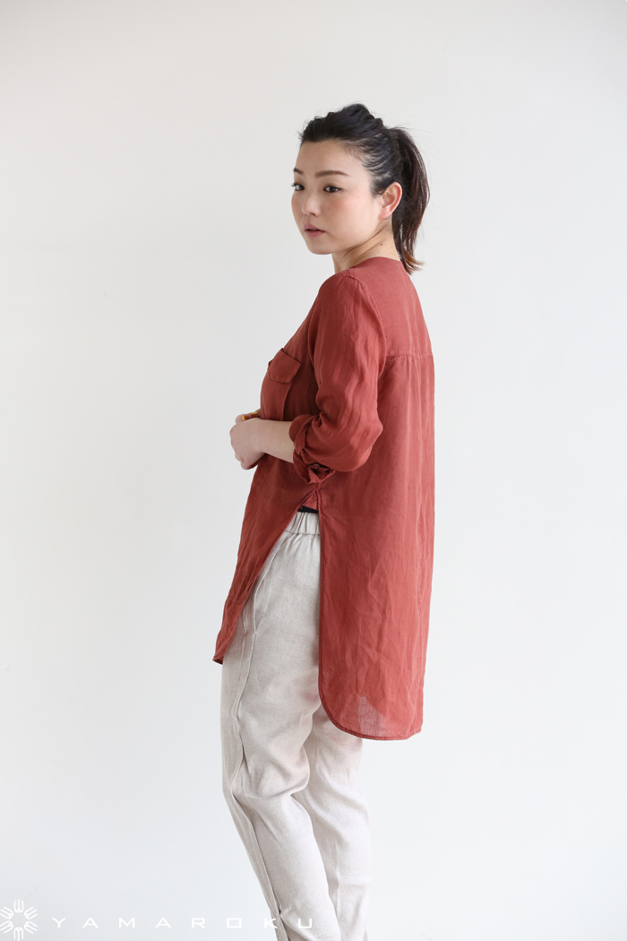 TOMORROWLAND MACPHEE(マカフィ) PIECE DYE RAMIE Vネック