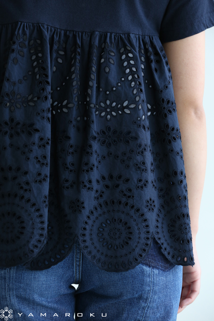 MUVEIL WORK(ミュベールワーク) インドシフリー刺繍入りハート