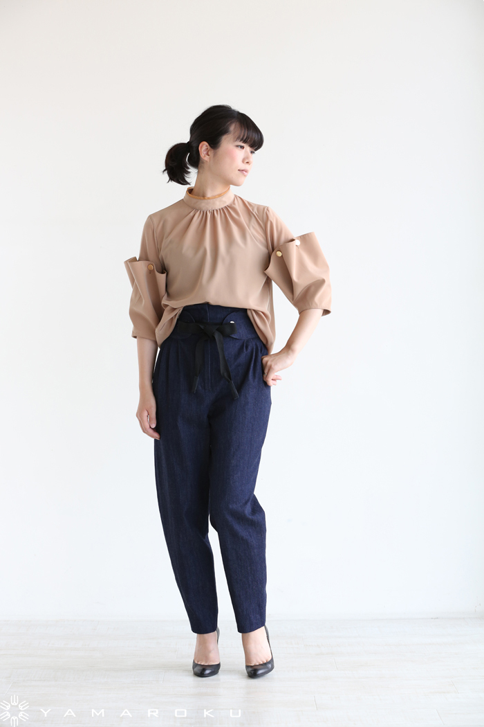 muller of yoshiokuboミュラーオブヨシオクボ Waist belt pants