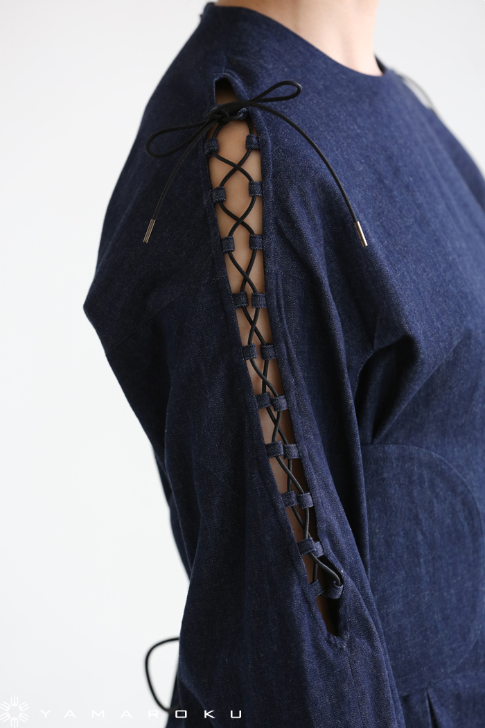 【お1人様1点限り】 muller of yoshiokubo(ミュラーオブヨシオクボ) Lace up dress ワンピース
