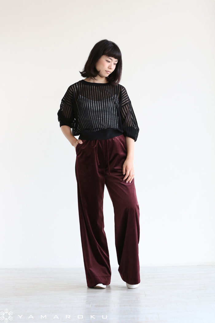 SACRA(サクラ) VELOUR ベロアワイドパンツ！！ | YAMAROKU New Arrival