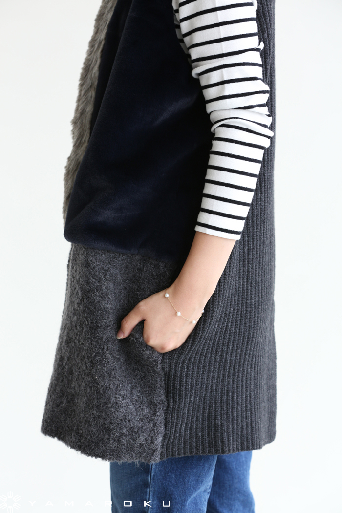 ADAWAS(アダワス) ECO FUR GILET エコファージレ!! | YAMAROKU New