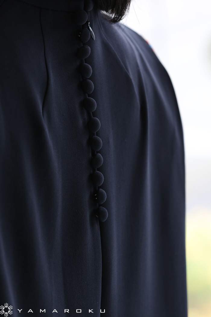 Mame Kurogouchi(マメ) Botanical Lace Sleeves I-Line Dress
