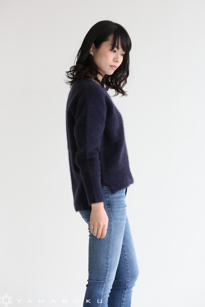 ✨極美品✨シーレット(アラアラ)Vネック ラクーンシャギーニット プルオーバー araara(アラアラ) ラクーンVネックプルオーバー！！ | YAMAROKU New