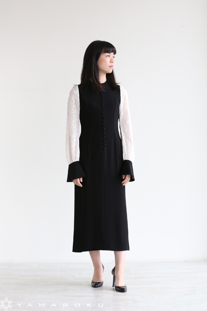 Mame Kurogouchi(マメ) Flower Printed Sleeves Dress！！ | YAMAROKU 