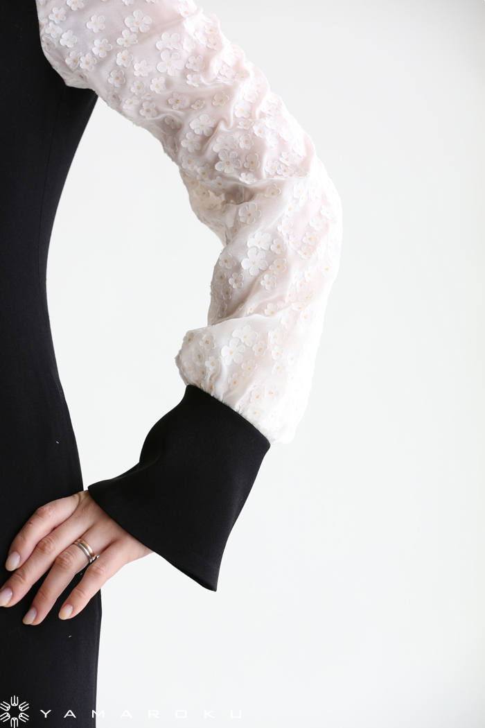 Mame Kurogouchi(マメ) Flower Printed Sleeves Dress！！ | YAMAROKU