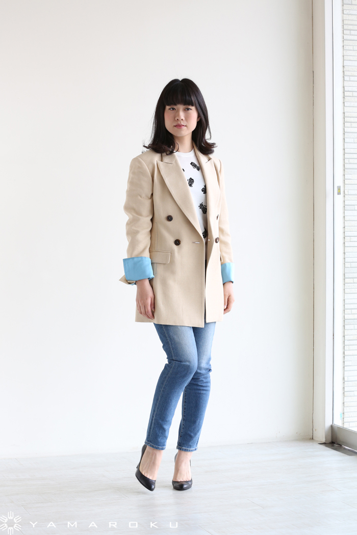 Mame Kurogouchi ナイロンジャケット ベージュ Mame Kurogouchi ナイロンジャケット ベージュ