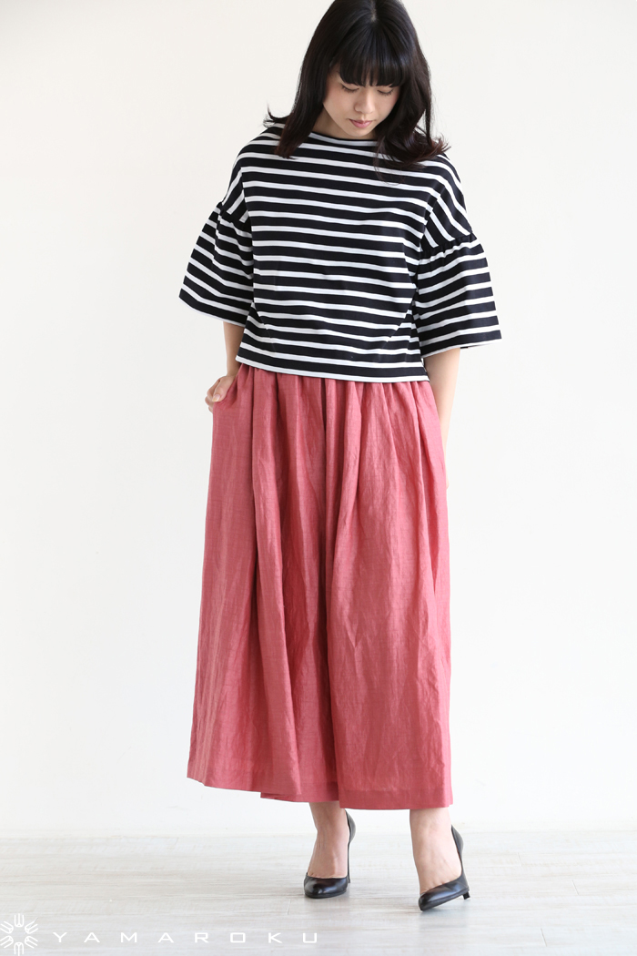 SACRA(サクラ) LINEN KARLMAYER ギャザースカート