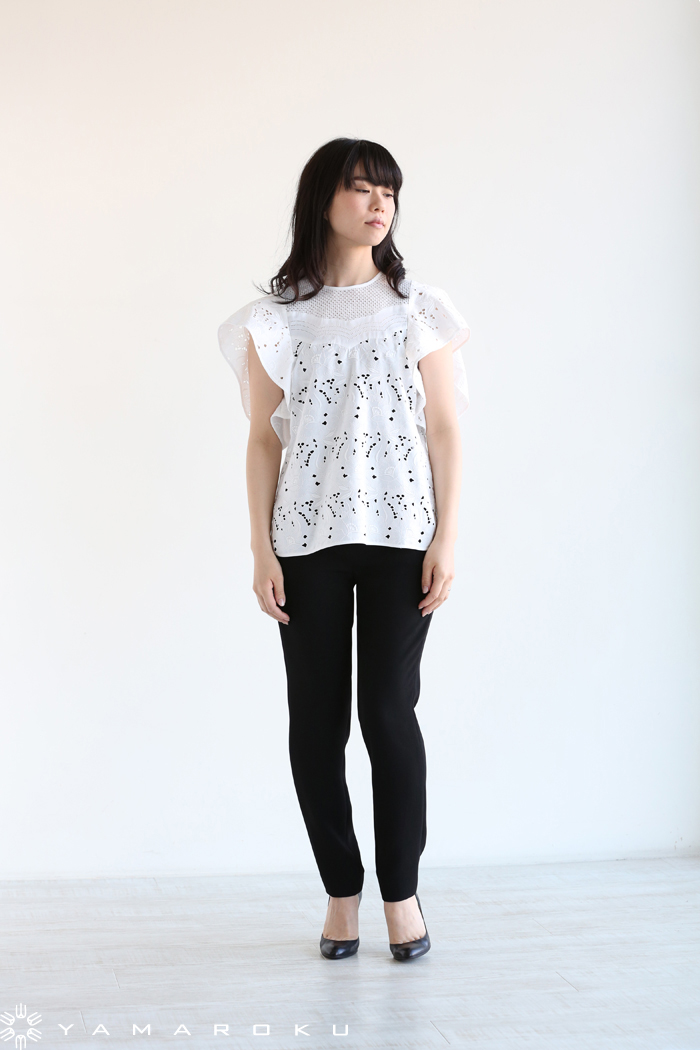 新品】mame/マメ Floral Cutwork Lace tops-