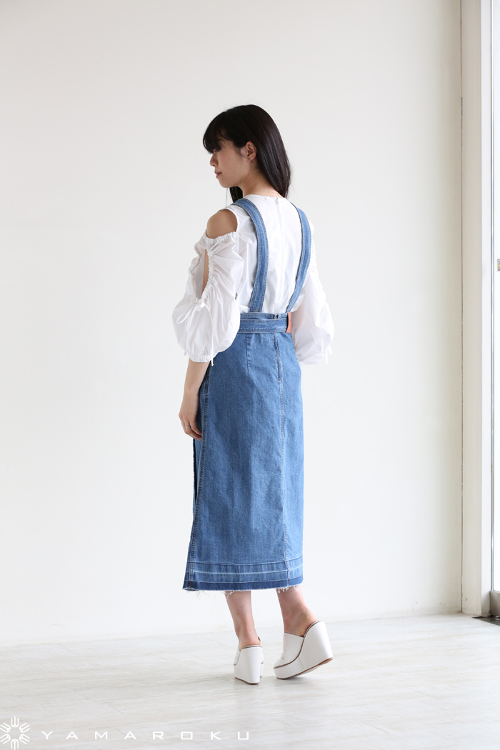 MUVEIL WORK ミュベールワーク デニムサロペット 美品 MUVEIL WORK(ミュベールワーク) デニムサロペットワンピース