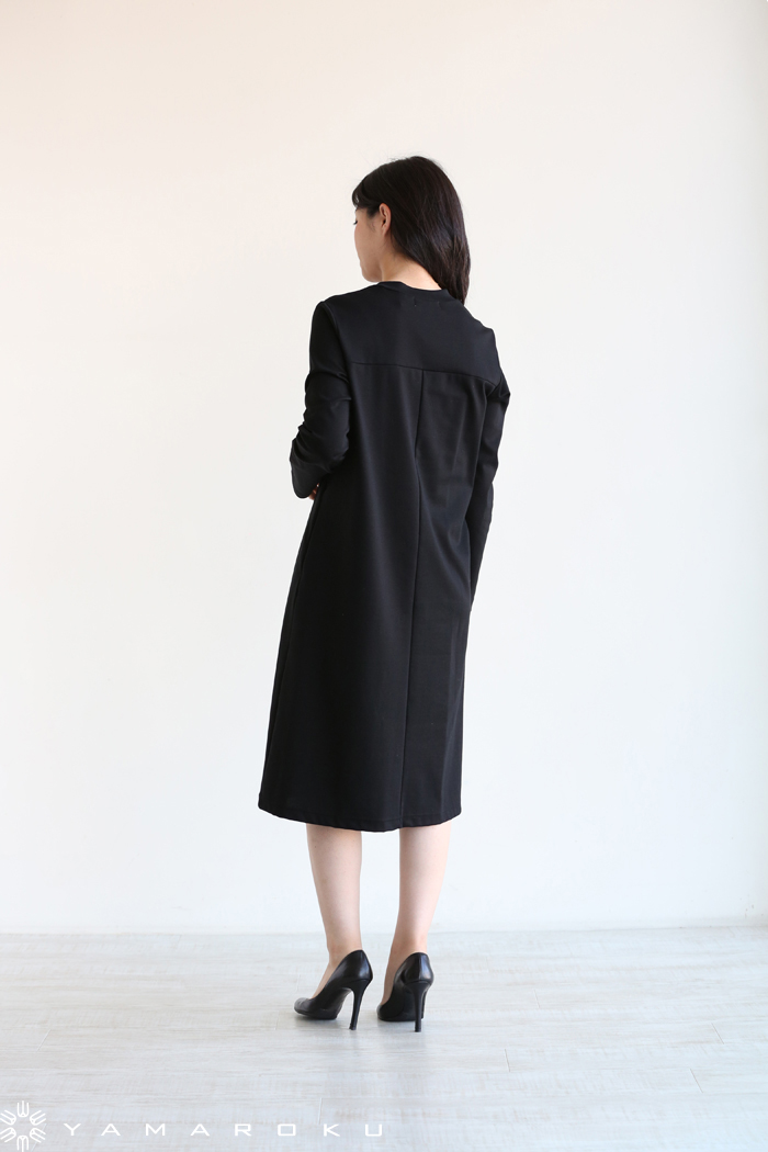 Muveil Work ミュベールワーク パール付ジャージワンピース Yamaroku New Arrival