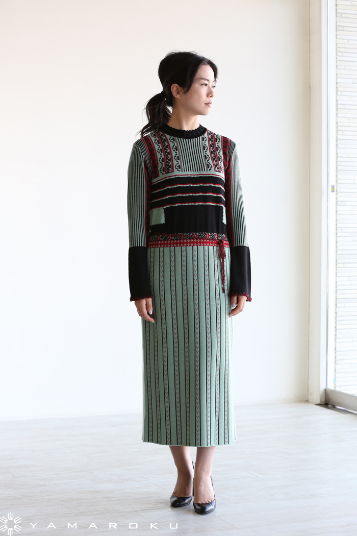 mamekurogouchiＰｅｄｉｃｅｌ　Ｋｎｉｔｔｅｄ　Ｄｒｅｓｓ