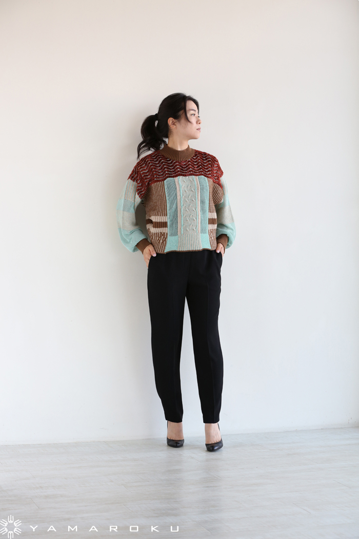 Mame Kurogushi(マメ) Plating Mole Knit Sweater！！ | YAMAROKU New 
