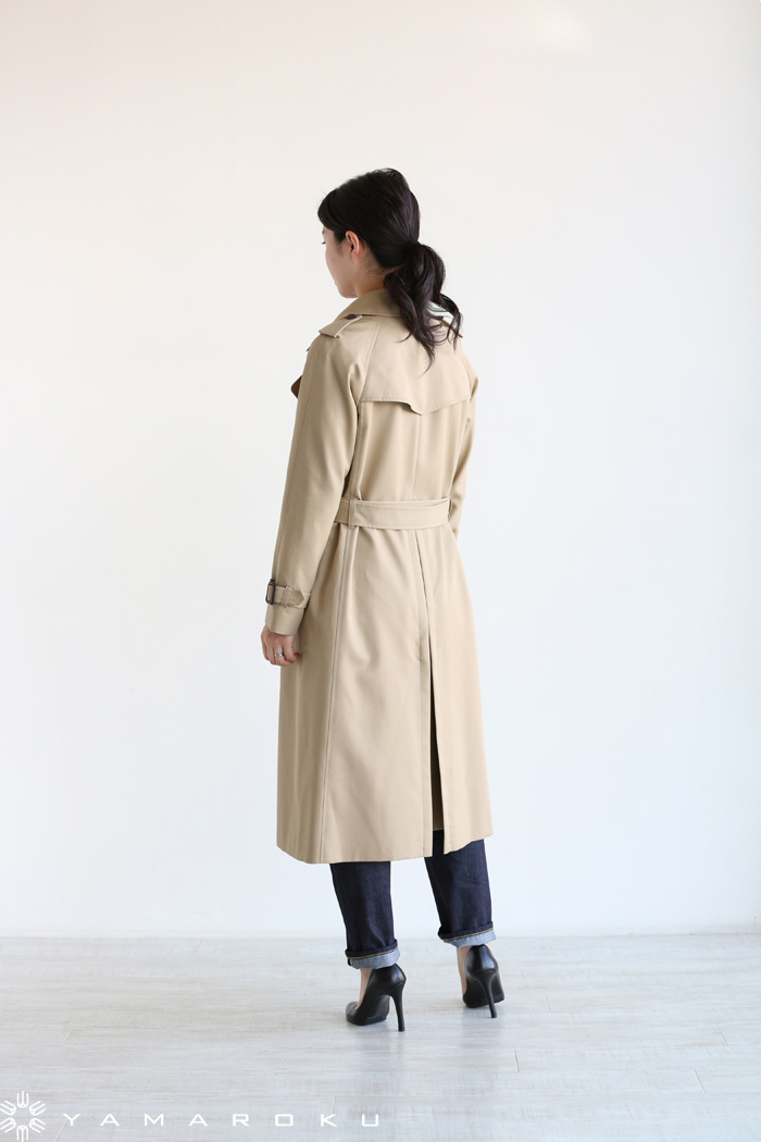 beautiful people(ビューティフルピープル) ultimate pima twill maxilong trench coat！！ |  YAMAROKU New Arrival