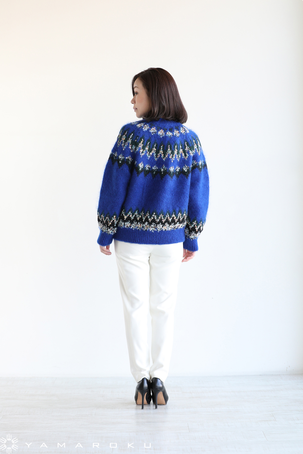 COOHEM / コーヘン　MOHAIR NORDIC KNIT P/O モヘア