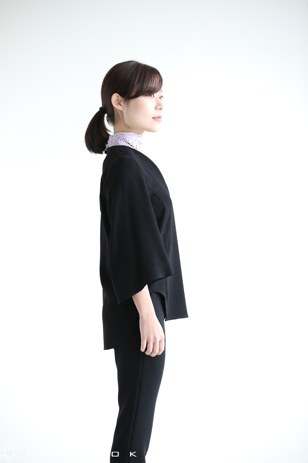 Mame Kurogouchi(マメ) Embroidery Silk Collar Tops！！ | YAMAROKU