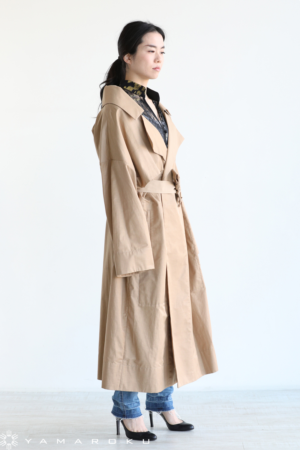 mame kurogouchi マメ トレンチ Cotton Hemp Coat - トレンチコート