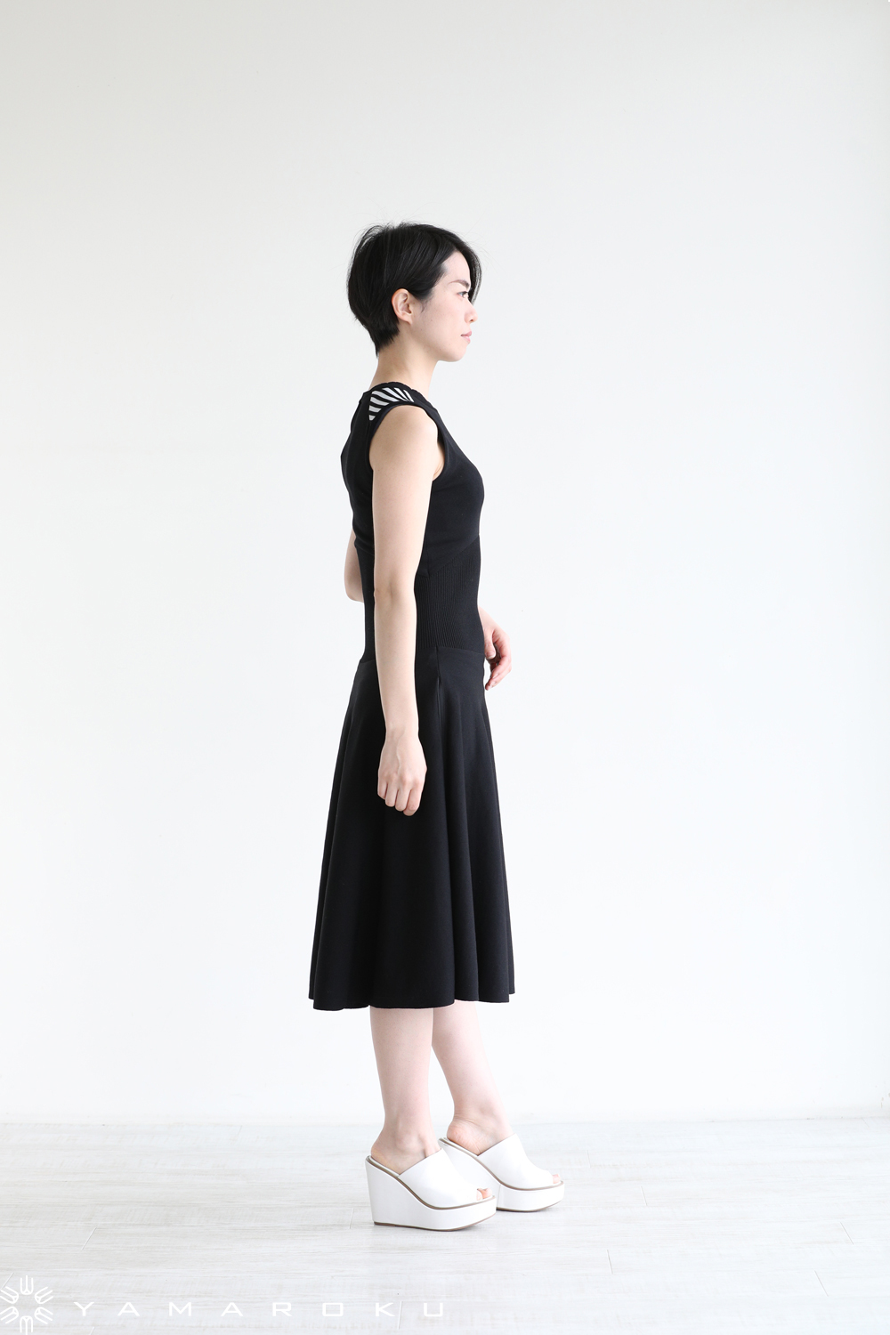 BORDERS at BALCONY(ボーダーズアットバルコニー) SCALLOP KNIT DRESS  