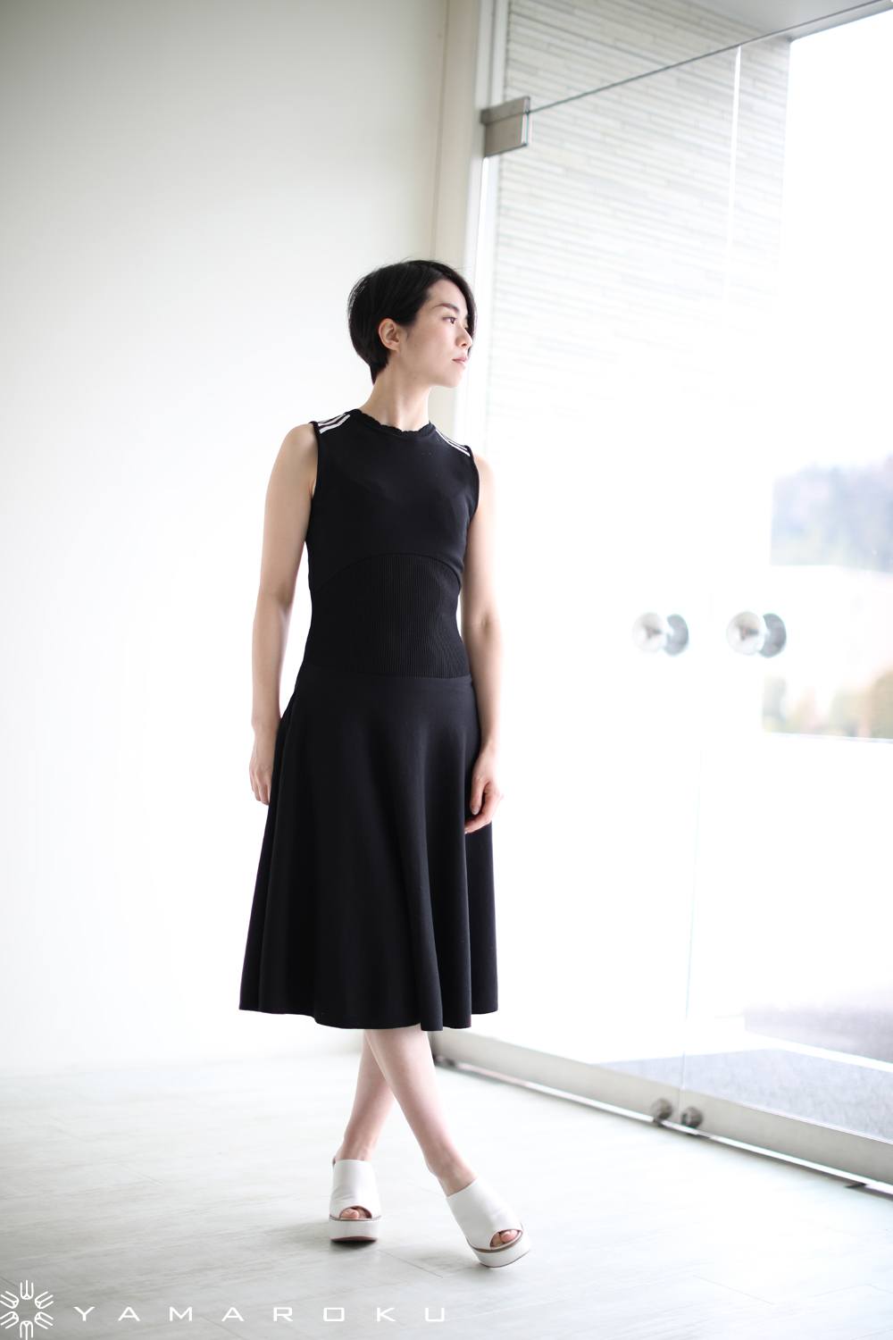 BORDERS at BALCONY(ボーダーズアットバルコニー) SCALLOP KNIT DRESS