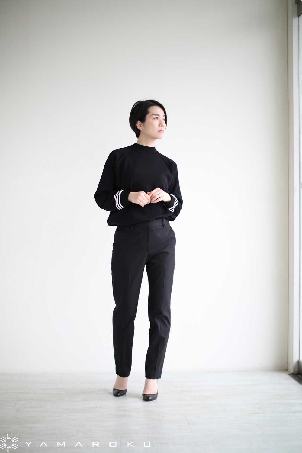 要コメント！ボーダーズアットバルコニー RAYON KNIT SWEATER SUMMER RAYON KNIT BD2511P－1C－41