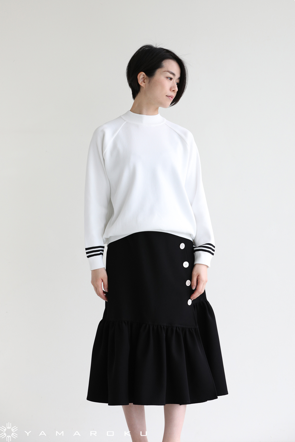 要コメント！ボーダーズアットバルコニー RAYON KNIT SWEATER BORDERS at BALCONY(ボーダーズアットバルコニー) RAYON KNIT SWEATER