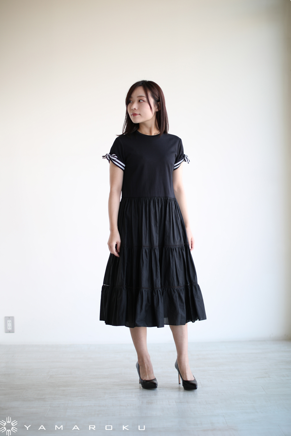 BORDERS at BALCONY(ボーダーズアットバルコニー) BALLERINA TEE DRESS