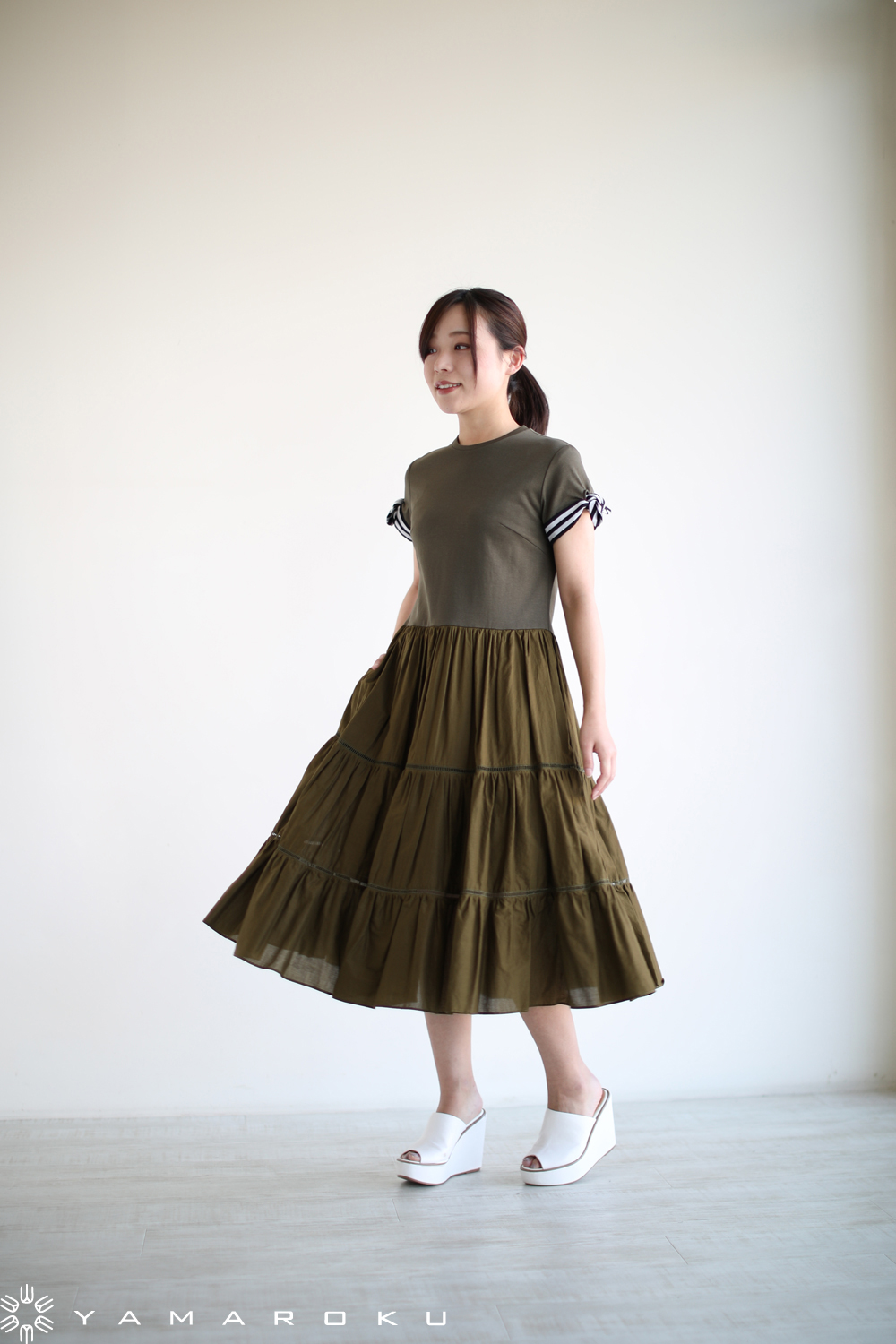 BORDERS at BALCONY(ボーダーズアットバルコニー) BALLERINA TEE DRESS