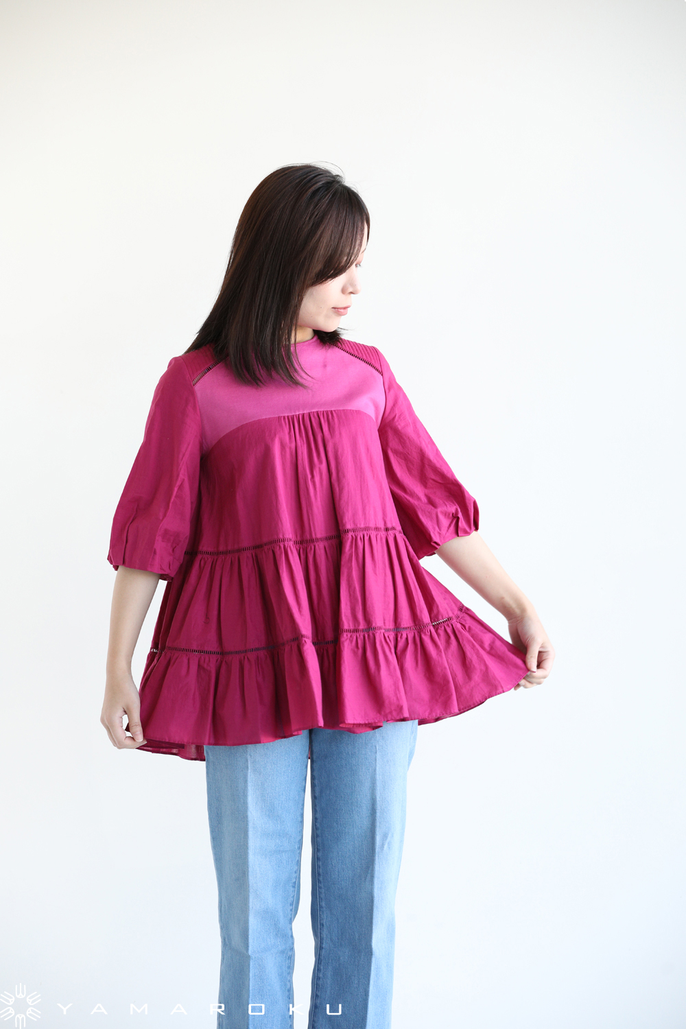 BORDERS at BALCONY(ボーダーズアットバルコニー) BALLERINA TOP