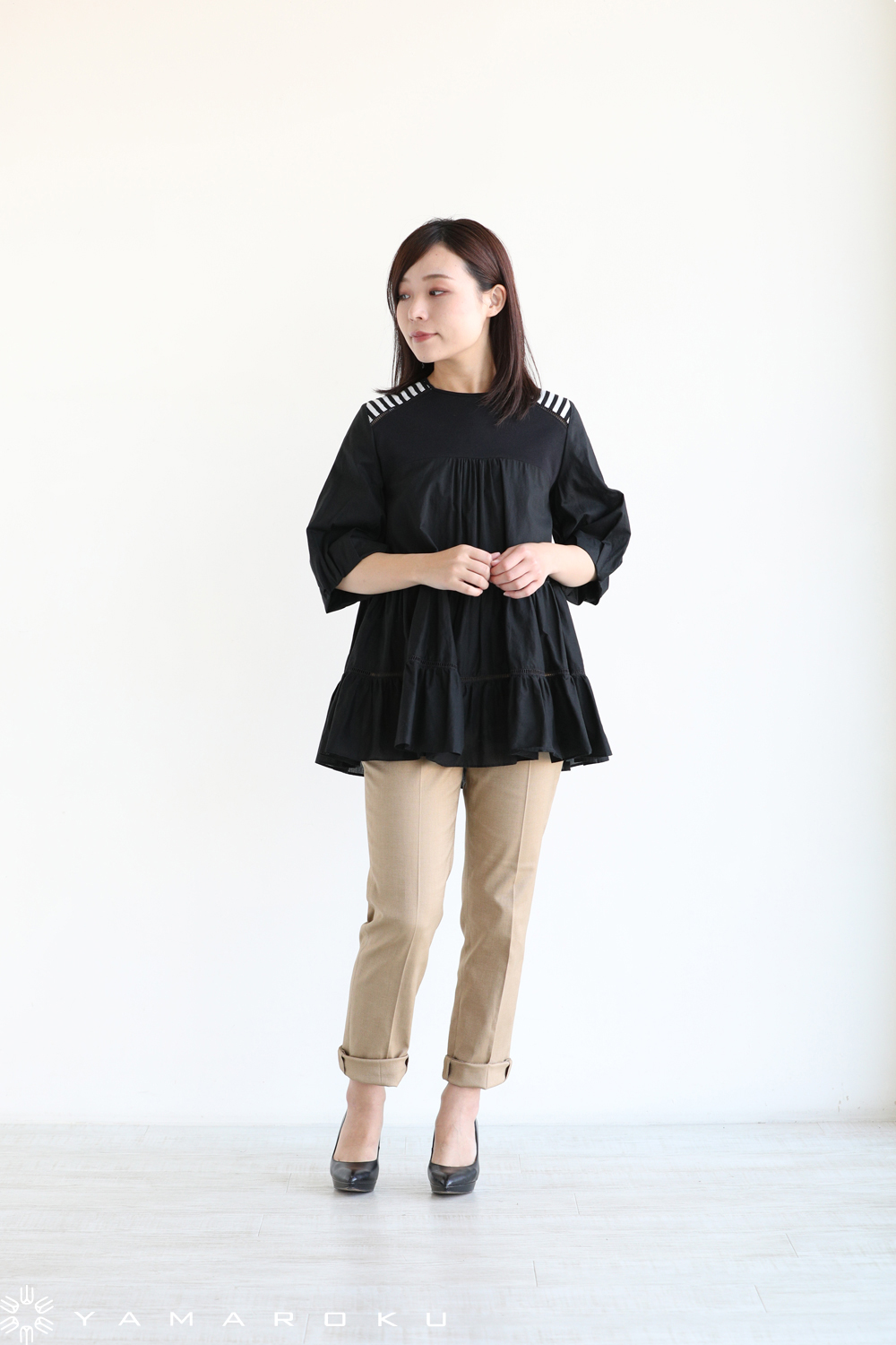 BORDERS at BALCONY(ボーダーズアットバルコニー) BALLERINA TOP