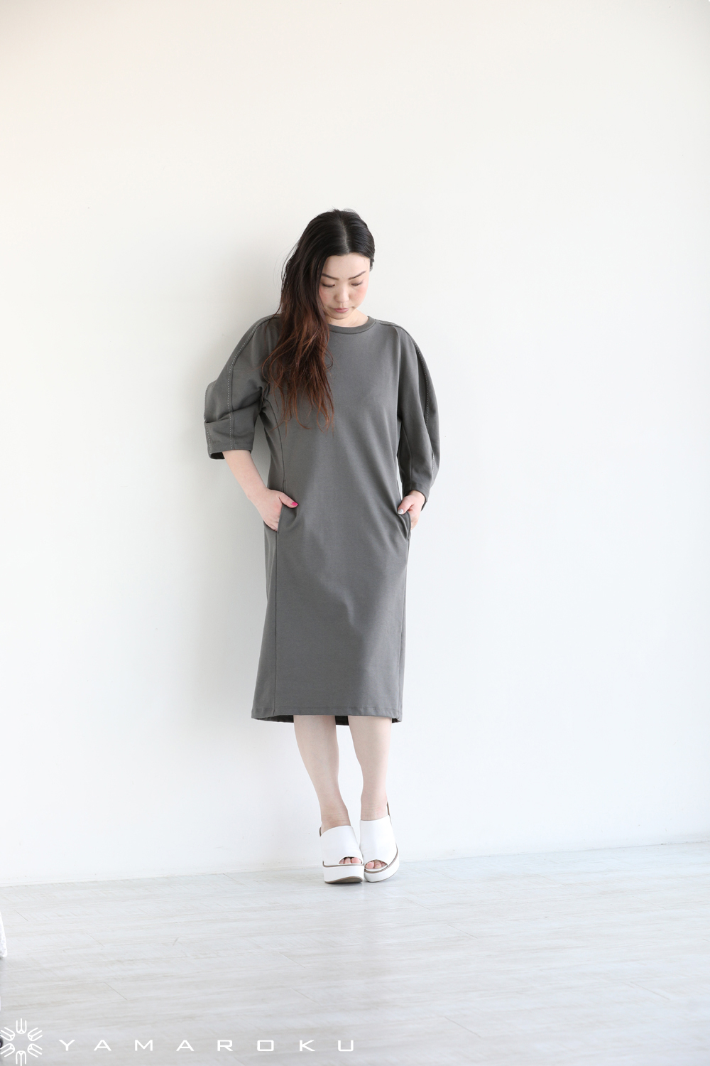 beautiful people ワンピース 茶 0240824S0699 beautiful people（ビューティフルピープル） | YAMAROKU New