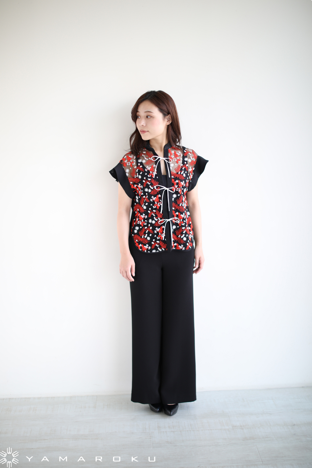 mame ☆ Pedicel Lace French Sleeves Shirt