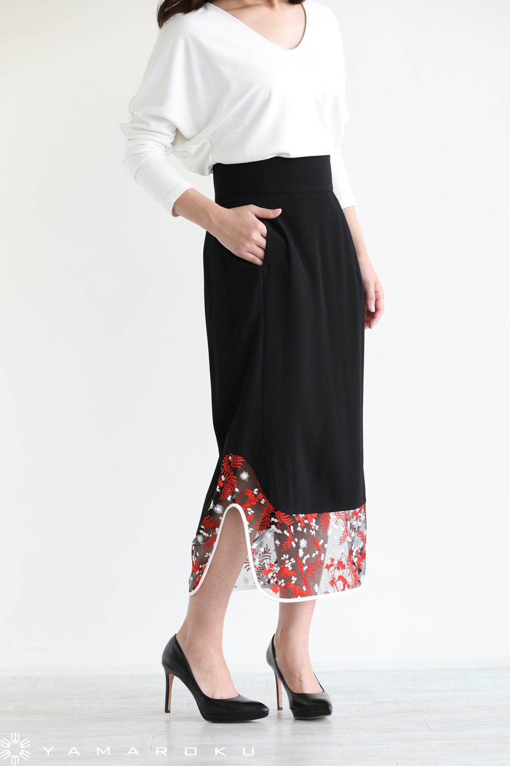 ⭐︎専用⭐︎【新品】Mame Pedicel Lace skirt Black