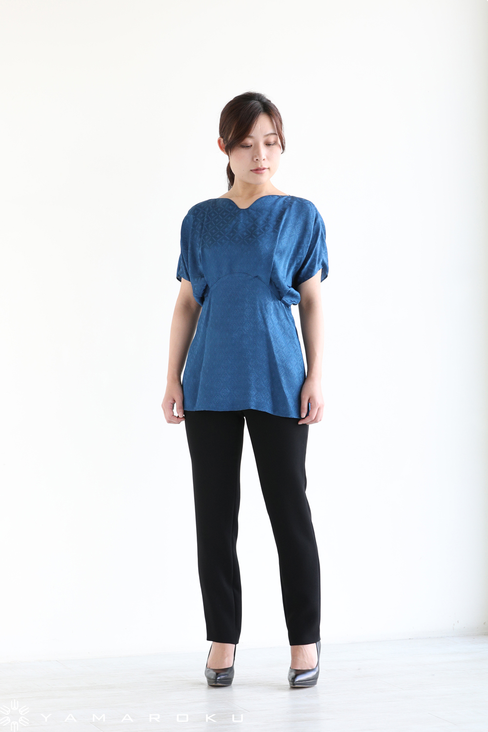 Mame Kurogouchi(マメ) Draped Sleeves Komon Tops！！ | YAMAROKU New 