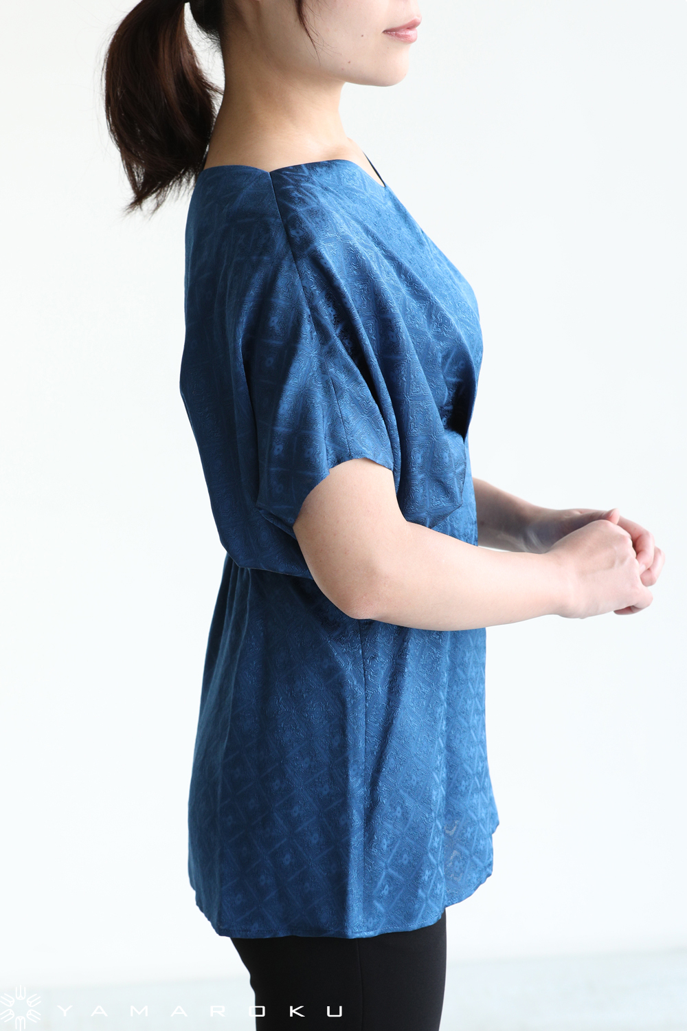 Mame Kurogouchi(マメ) Draped Sleeves Komon Tops！！ | YAMAROKU New 