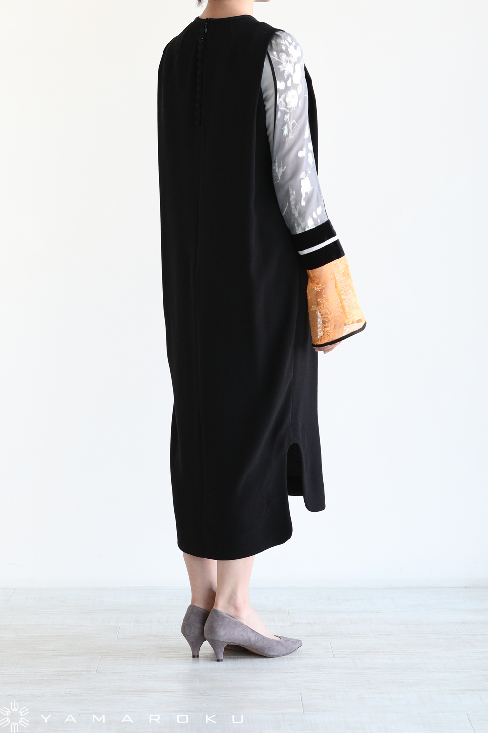 mamekurogouchi 19AW SILK LAME PRINTSKIRT